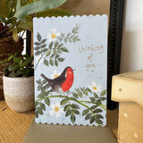 Alex Clark Doodles Card - Thinking Of You - Robin