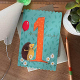 Alex Clark Doodles 1st Birthday Card