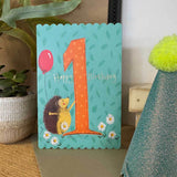 Alex Clark Doodles 1st Birthday Card