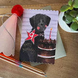 Alex Clark Doodles 9th Birthday Card