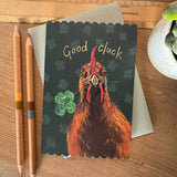 Alex Clark Doodles Card - Good Cluck - Clover