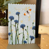Alex Clark Doodles Card - Thank You - Butterfly