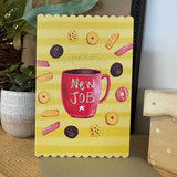 Alex Clark Doodles Card - New Job - Biscuits