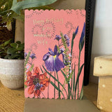 Alex Clark Doodles Card - Wife Birthday - Dahlia