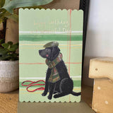 Alex Clark Doodles Card - Dad Birthday - Black Lab