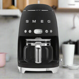 Smeg 50's Style Retro DCF02 Drip Filter Coffee Machine - Matte Black