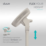 Duux Whisper Flex 2 Ultra Quiet Smart Fan With Remote Control - Stone