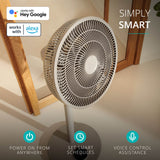 Duux Whisper Flex 2 Ultra Quiet Smart Fan With Remote Control - Stone