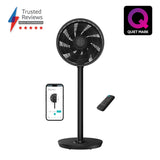 Duux Whisper Flex 2 Ultra Quiet Smart Fan With Remote Control - Black