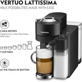 De'Longhi Nespresso ENV300.B Vertuo Lattissima Espresso Coffee Machine with Automatic Milk Frother - Black
