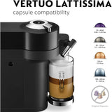 De'Longhi Nespresso ENV300.B Vertuo Lattissima Espresso Coffee Machine with Automatic Milk Frother - Black