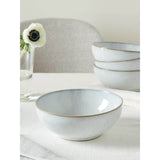 Denby Halo White Speckle Coupe 12-Piece Dinnerware Set