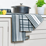 Dexam Love Colour Set of 3 Extra Large Tea Towels - Ink Blue