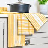 Dexam Love Colour Set of 3 Extra Large Tea Towels - Ochre