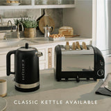 Dualit Classic 72785 1.7 Litre Jug Kettle & Vario AWS 40370 4-Slice Toaster - Matte Black