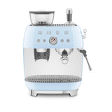 Smeg 50s Style Retro EGF03 Bean-to-Cup Espresso Coffee Machine - Pastel Blue
