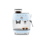 Smeg 50s Style Retro EGF03 Bean-to-Cup Espresso Coffee Machine - Pastel Blue
