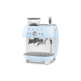 Smeg 50s Style Retro EGF03 Bean-to-Cup Espresso Coffee Machine - Pastel Blue