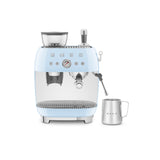 Smeg 50s Style Retro EGF03 Bean-to-Cup Espresso Coffee Machine - Pastel Blue