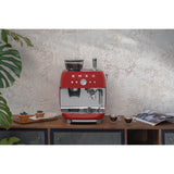 Smeg 50s Style Retro EGF03 Bean-to-Cup Espresso Coffee Machine - Red