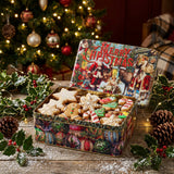 Elite Gift Boxes Vintage Christmas Deep Rectangular Tin