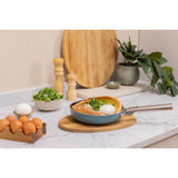 Smeg Cookware 24cm Non-Stick Ceramic Coated Frying Pan - Matte Emerald Green