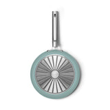 Smeg Cookware 28cm Non-Stick Ceramic Coated Frying Pan - Matte Emerald Green