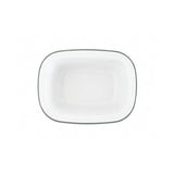 Falcon Enamel 20cm Oblong Pie Dish - White/Blue