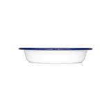 Falcon Enamel 22cm Round Pie Dish - White/Blue