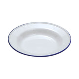 Falcon Enamel 24cm Soup Plate - White/Blue