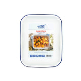 Falcon Enamel 28cm Bake Pan - White/Blue