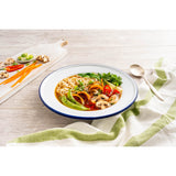 Falcon Enamel 24cm Soup Plate - White/Blue