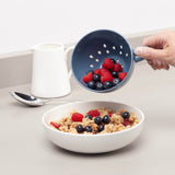 Zeal Berry 10cm Melamine Colander with Handle - Provence Blue