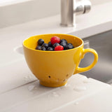 Zeal Berry 10cm Melamine Colander with Handle - Mustard