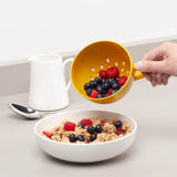 Zeal Berry 10cm Melamine Colander with Handle - Mustard