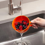 Zeal Berry 10cm Melamine Colander with Handle - Orange