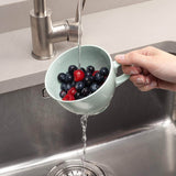 Zeal Berry 10cm Melamine Colander with Handle - Yellow