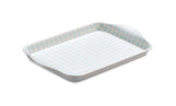 Zeal Mini Melamine Gingham Serving Tray - Duck Egg Blue