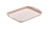 Zeal Mini Melamine Gingham Serving Tray - Rose Pink