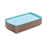 Zeal Melamine Gingham Sandwich Tray - Lime Green