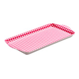 Zeal Melamine Gingham Sandwich Tray - Neon Pink