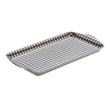 Zeal Melamine Gingham Sandwich Tray - Dark Grey