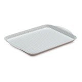 Zeal Small Melamine Gingham Serving Tray - Duck Egg Blue