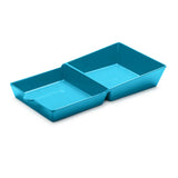 Zeal Melamine Burger Box - Aqua