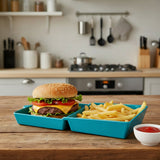 Zeal Melamine Burger Box - Aqua