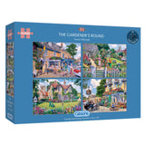 Gibsons Puzzle 4 x 500 Piece - The Gardener's Round