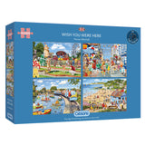 Gibsons Puzzle 4 x 500 Piece - Wish You Were Here