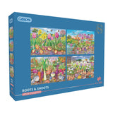 Gibsons 4 x 500 Piece Jigsaw Puzzles - Roots & Shoots