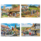 Gibsons 4 x 500 Piece Jigsaw Puzzles - Daily Deliveries