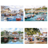 Gibsons Puzzle 4 x 500 Piece - Cornwall By The Sea